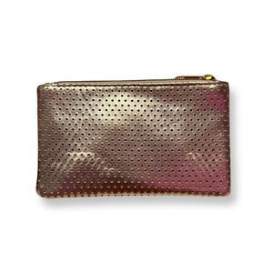 🤯5/$25🤯 NEW Gold Perforated Small Zippered Pouch